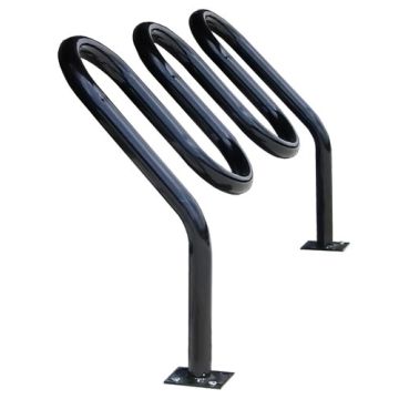 5 Bike - Tilted Wave Rack - Heavy-Duty - Galvanized