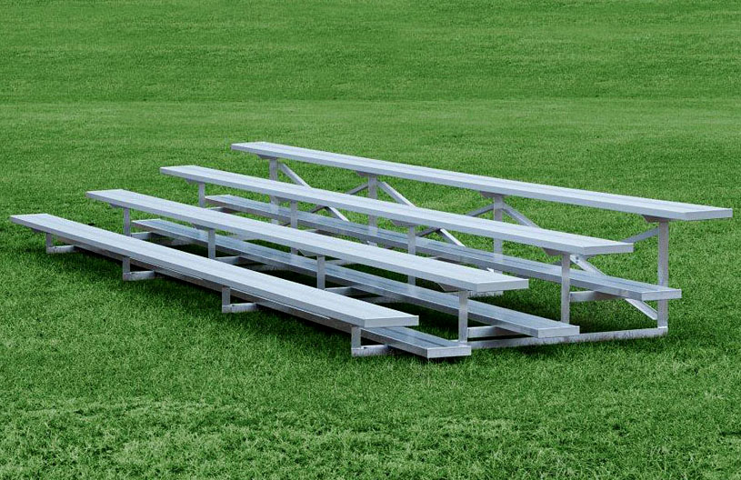 4-row aluminum bleachers