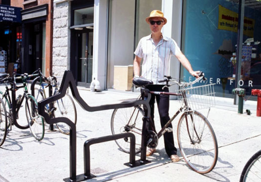 David Byrne and His Bike Rack Project