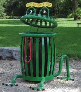 commercial trash cans creature