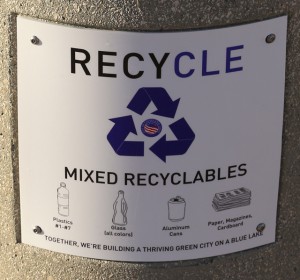 recycling receptacles