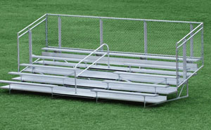 5-row portable aluminum bleachers