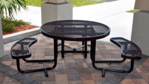 ADA metal picnic tables
