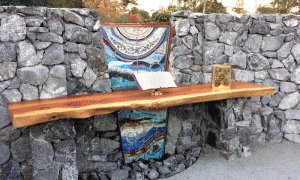 St. Stephen's Church stone and mosaic tile altar