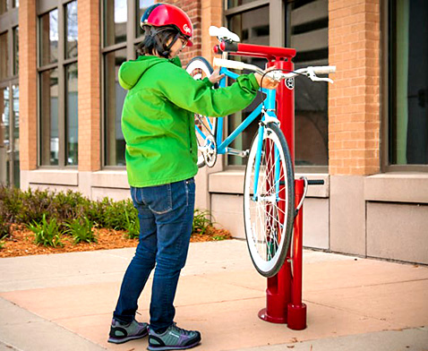 Bike Repair Stations At University Promote Bike Commuting And Help To Keep Cyclists Safe