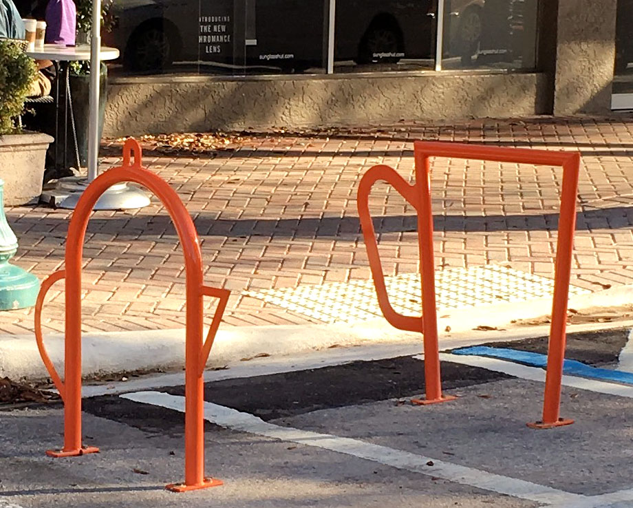 commercial bike racks coffee cups