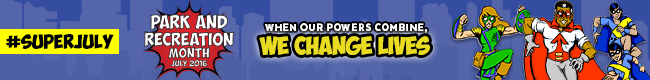 Park and recreation month 2016 banner