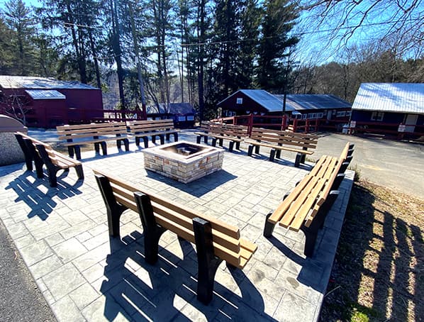 Recycled Plastic Benches That Require Little Maintenance Added To Popular Camp In Pennsylvania