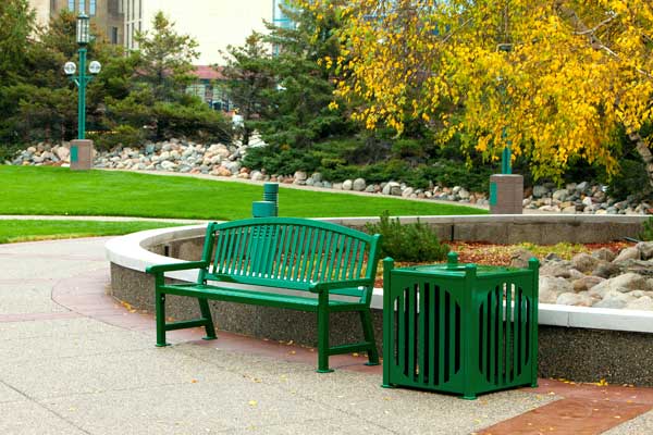 savannah outdoor metal bench wide