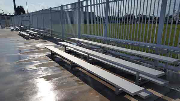 Low-Rise 3 and 4 Row Bleachers Can Be Your Best Seating Choice While Saving You Money