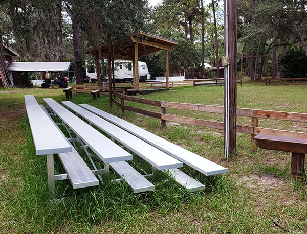 Aluminum Bleachers Now Provide Seating For Boy Scouts At Camp La-No-Che