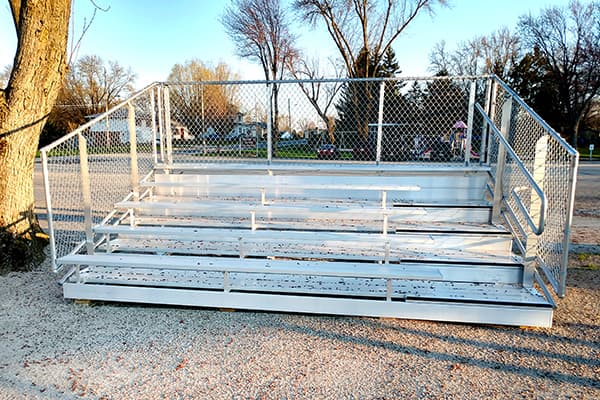 Aluminum Bleachers Added To Ballfield For Second Oldest Baseball League In The US