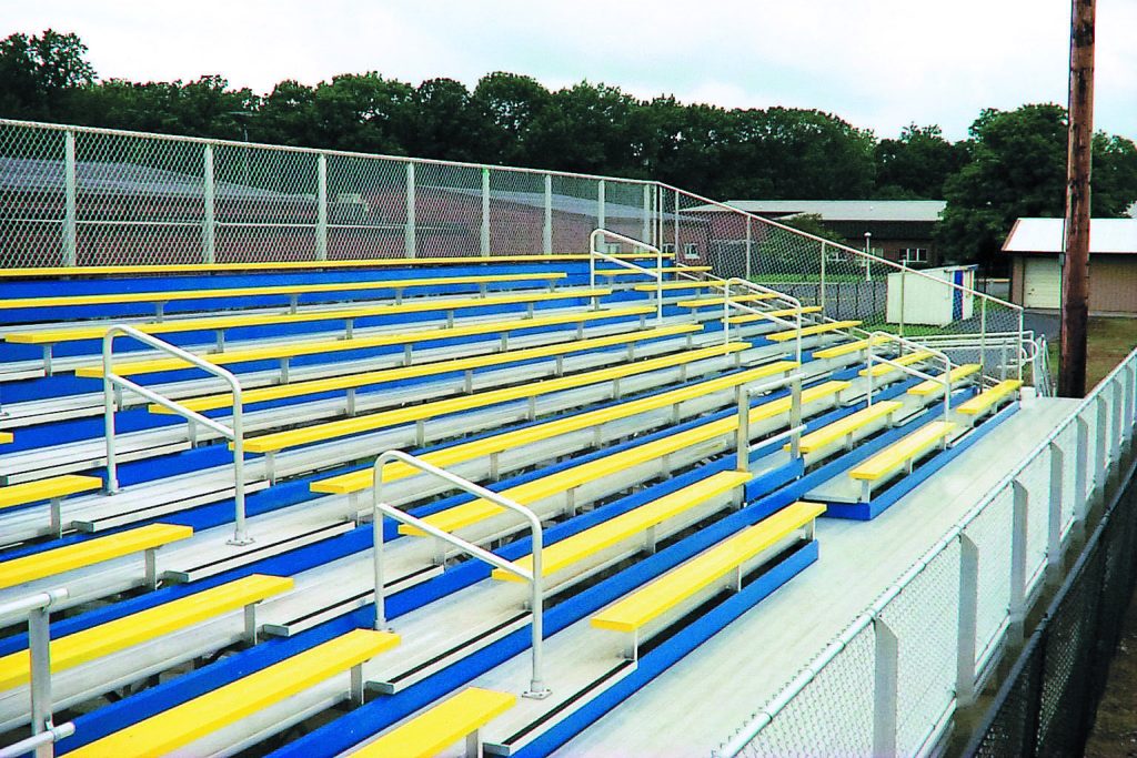 aluminum bleachers yellow revised
