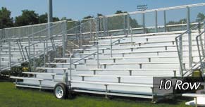 10 Row Transportable Bleachers