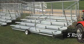 5 Row Transportable Bleachers