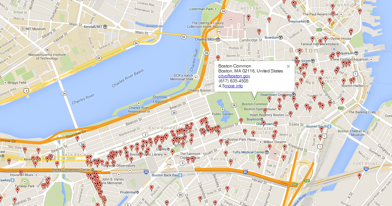 Find a Bike Parking Rack and other Amenities Listed on Maps from True Bicycle-Friendly Cities