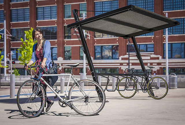 outdoor bicycle racks