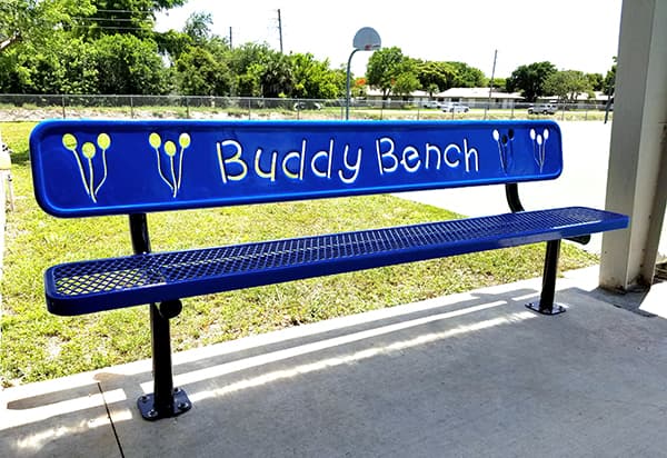 Buddy Bench Recently Added To Florida School Shows Movement Still Has Plenty Of Room To Grow