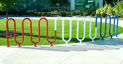 Commercial bike racks