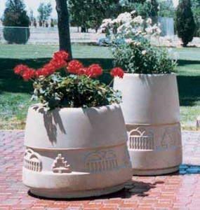 decorative concrete planters