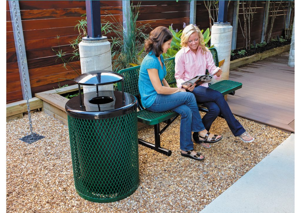 metal commercial garbage cans