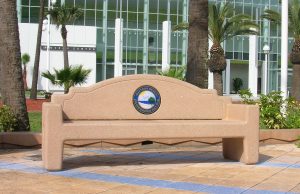 concrete bench