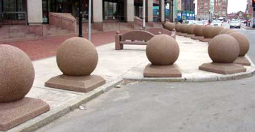 concrete bollards
