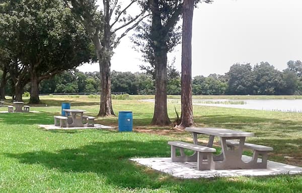 Concrete Picnic Tables Installed At New Park With Unique Name That Reminds People Of Once Popular Pastime