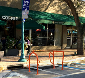 coffee cup custom bike racks