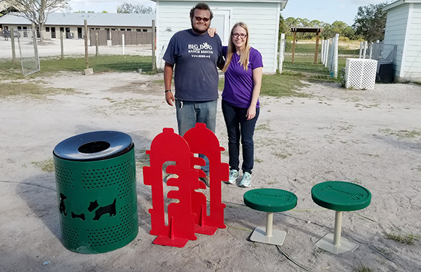 Dog Park Equipment Added To Big (And Small) Dog Ranch Rescue in Florida