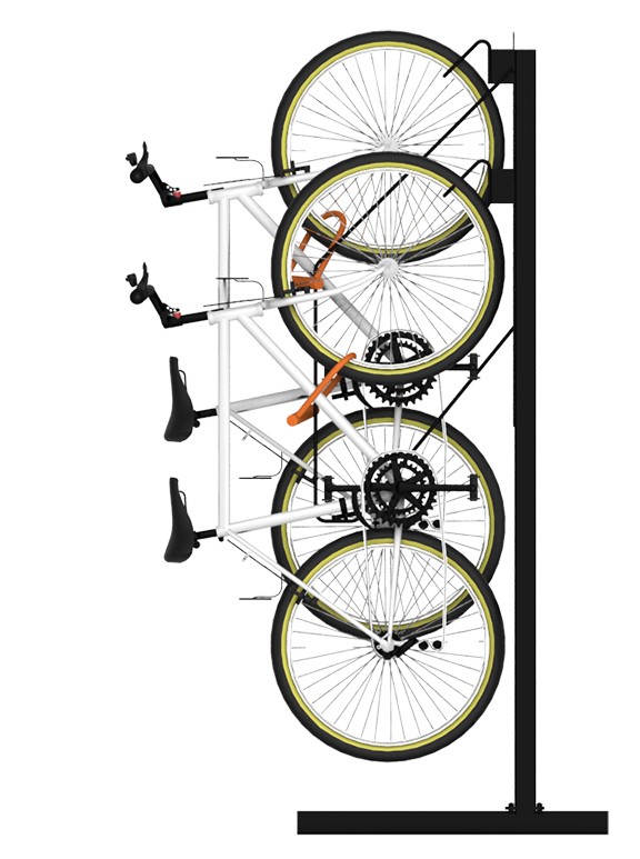 doubleup vertical bike racks