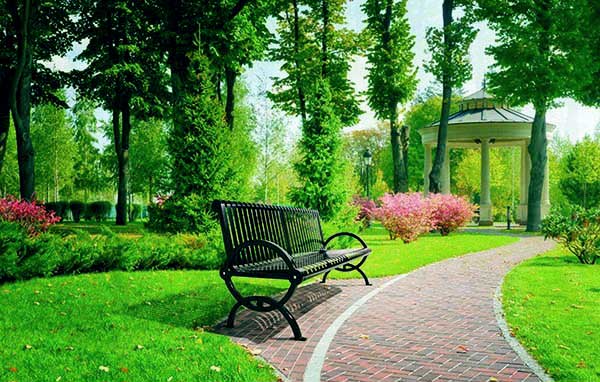 durham metal outdoor bench