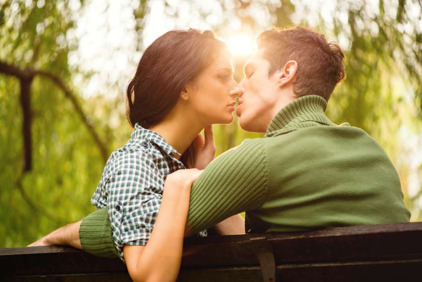 Park Bench in Several Places Carries Mystique as "Kissing Bench" with Romantic Powers