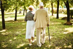seniors in a park