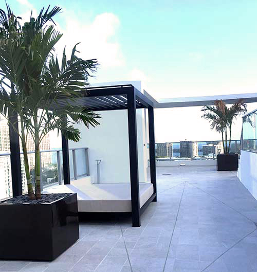 large commercial planters