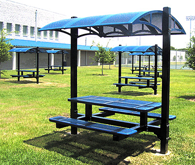 metal picnic tables