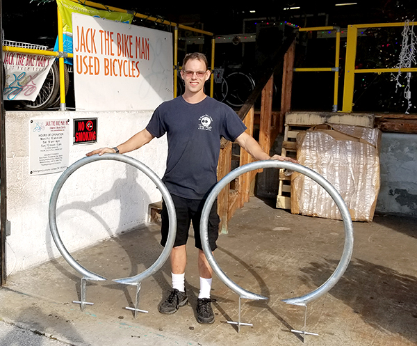 The Park and Facilities Catalog Contributes Outdoor Bike Racks To "Jack The Bike Man" Charity That Provides Bikes To Those In Need