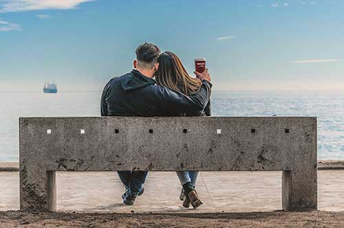 concrete bench