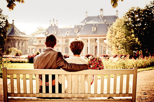 wooden bench
