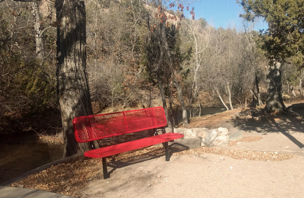metal benches