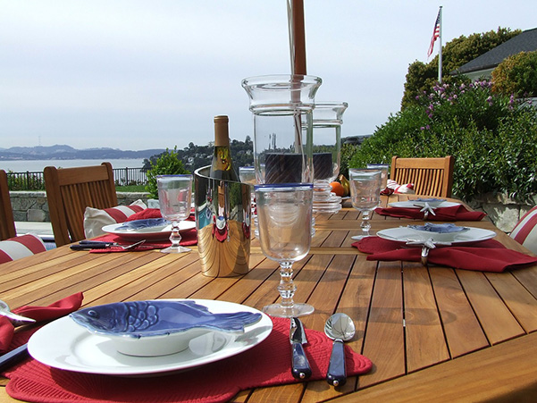 picnic table catered