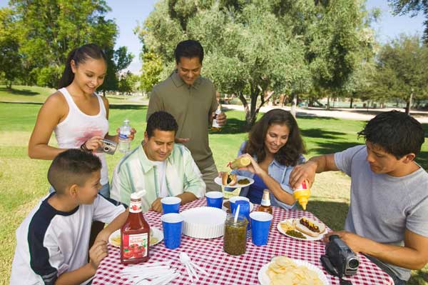 picnic tables at parks