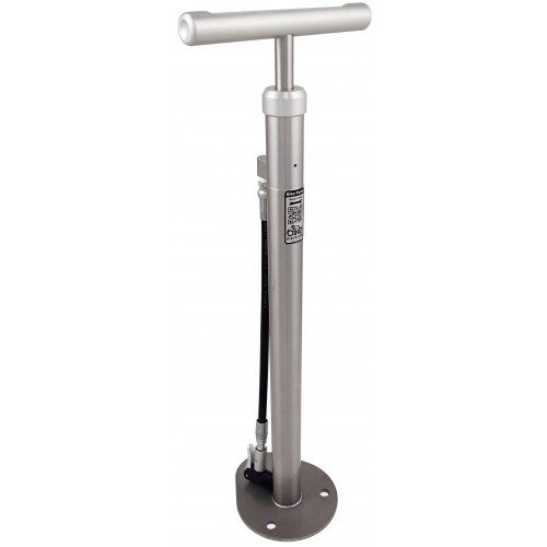 Public outdoor bicycle air pump