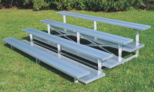 Quick Ship Aluminum Bleachers Available When You Need Spectator Seating FAST!