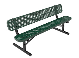 quick ship park benches metal
