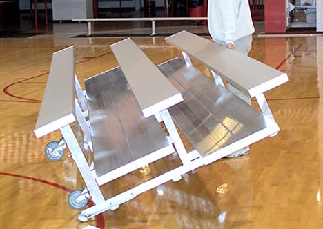 quick ship tip and roll bleachers