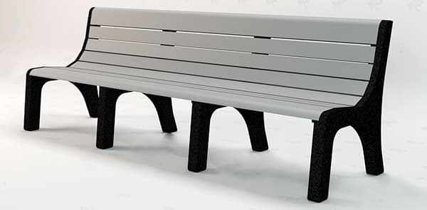 recycled plastic benches