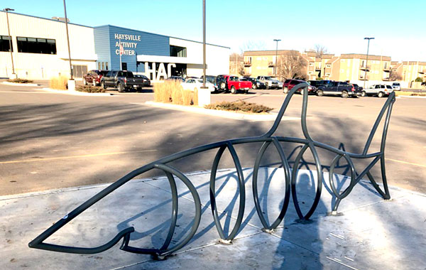 Custom Bike Racks, Such As This Shark Outdoor Bike Rack, Add PizzazzTo Any Town, School or Business