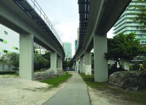 the underline park existing location near Brickell Station