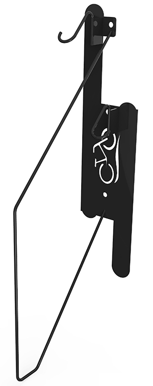 wall-mounted bike rack